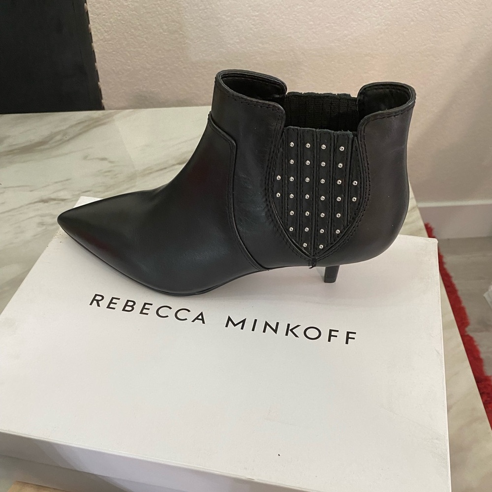 Rebecca Minkoff Black Leather Booties